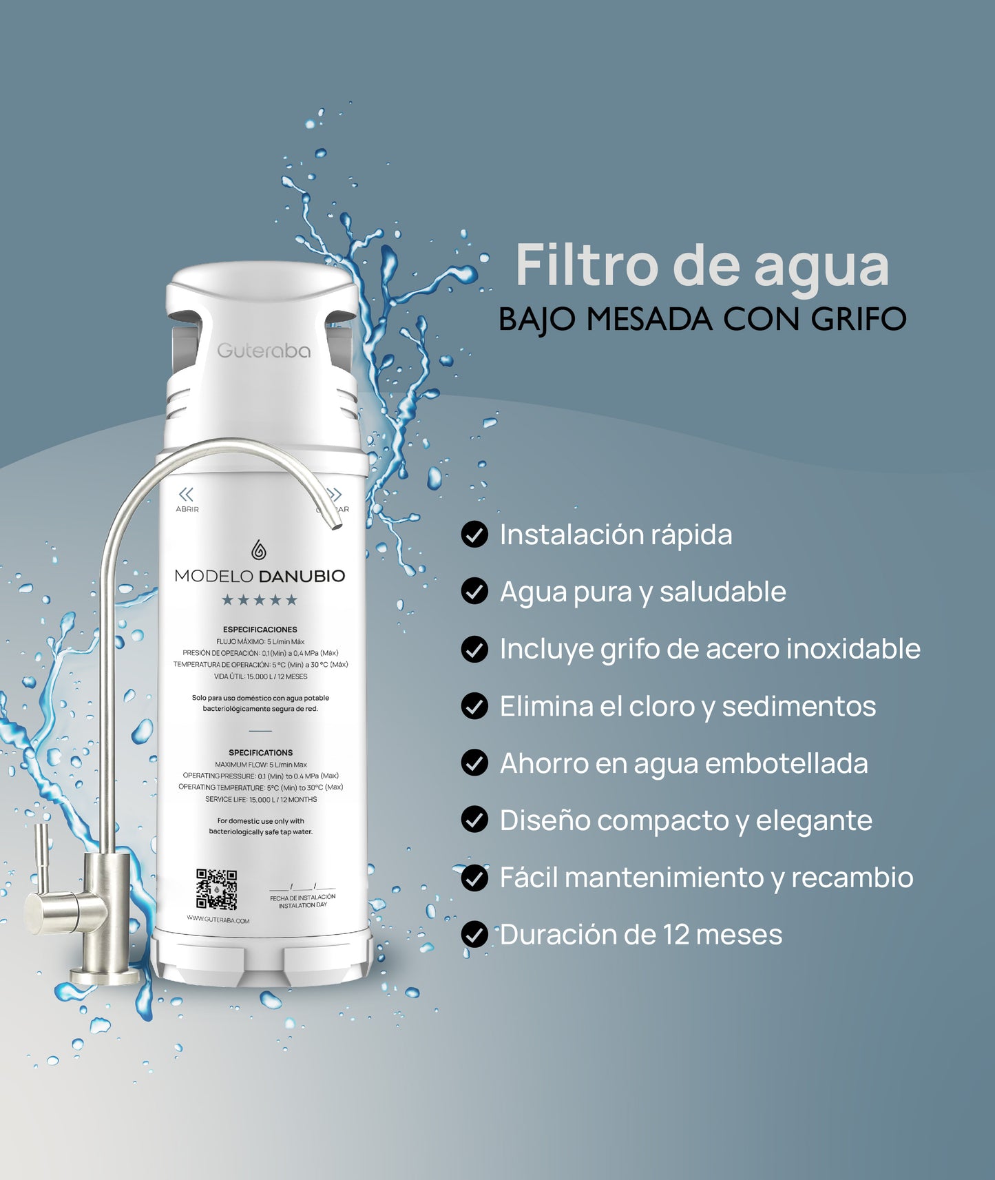 Filtro de agua - Danubio